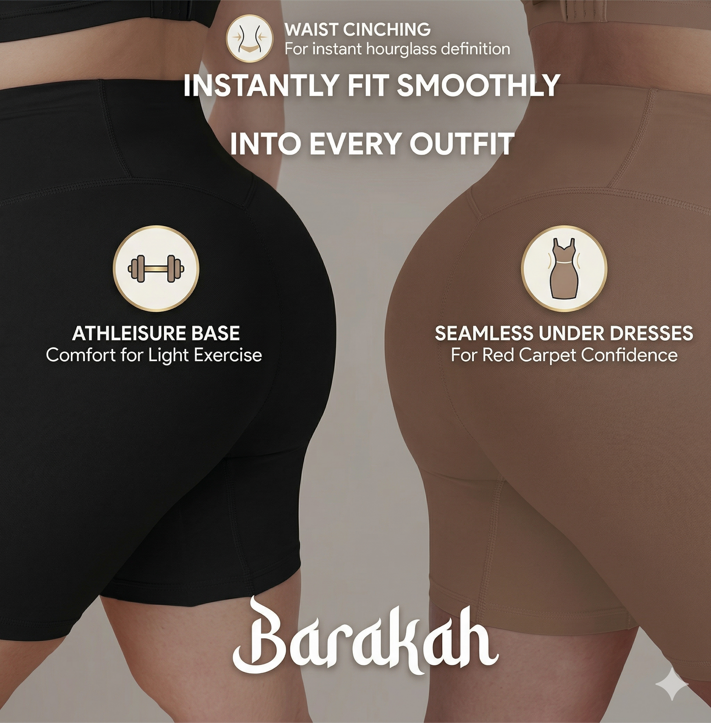 Women's Seamless High-Waist Tummy Control Shorts