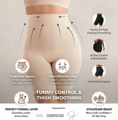 Women's Seamless High-Waist Tummy Control Shorts