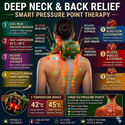 Human-Hand Grasping Neck & Shoulder Massager