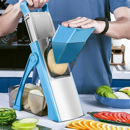 Safe & Adjustable Multi-Function Vegetable Cutter
