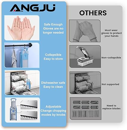 Safe & Adjustable Multi-Function Vegetable Cutter