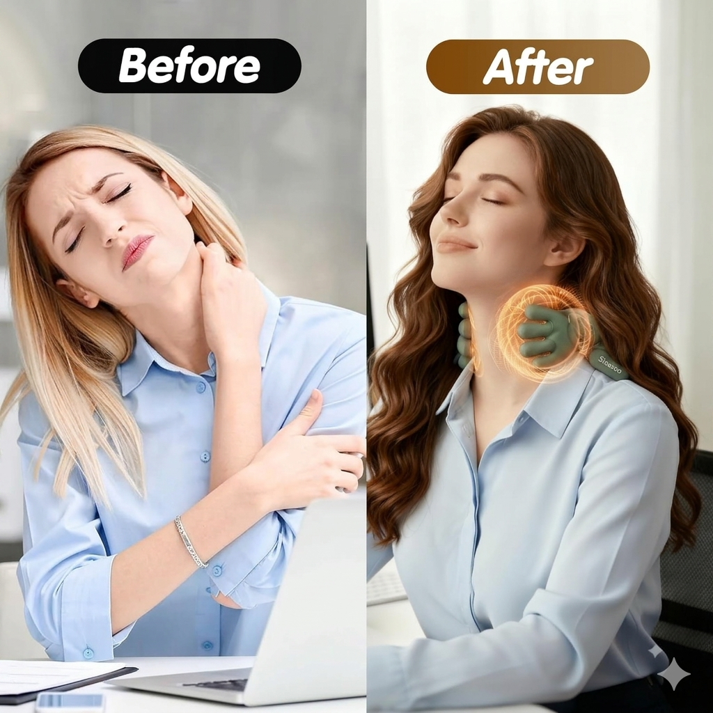 Human-Hand Grasping Neck & Shoulder Massager