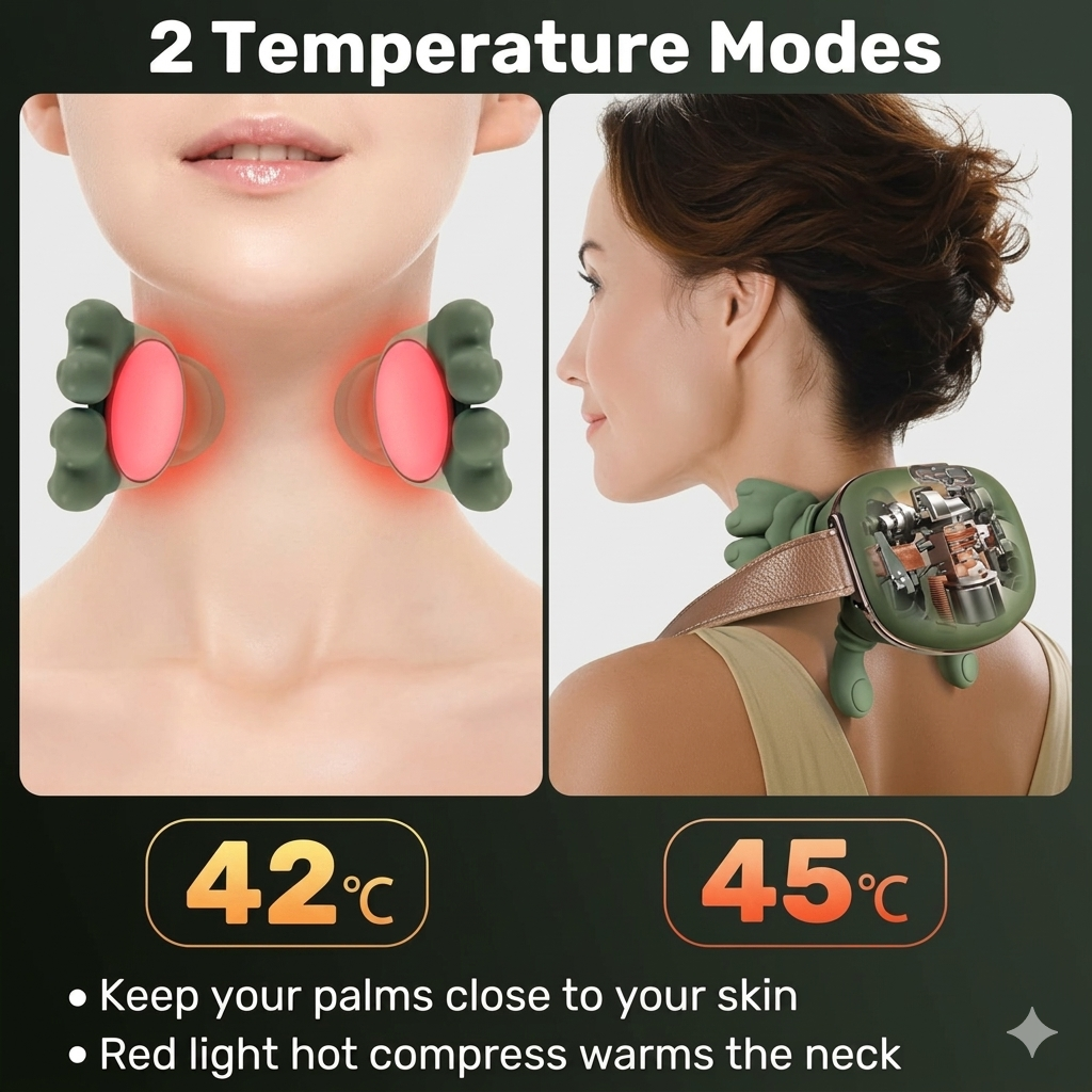 Human-Hand Grasping Neck & Shoulder Massager