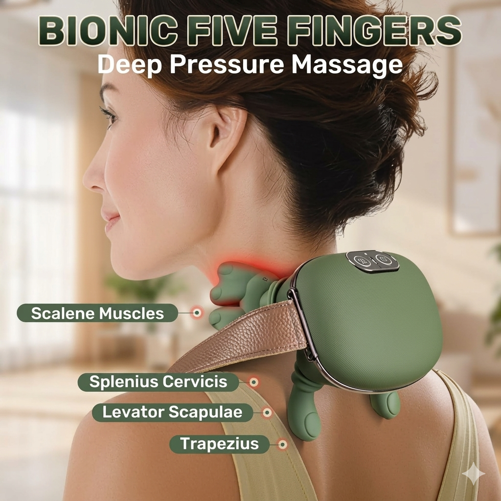 Human-Hand Grasping Neck & Shoulder Massager