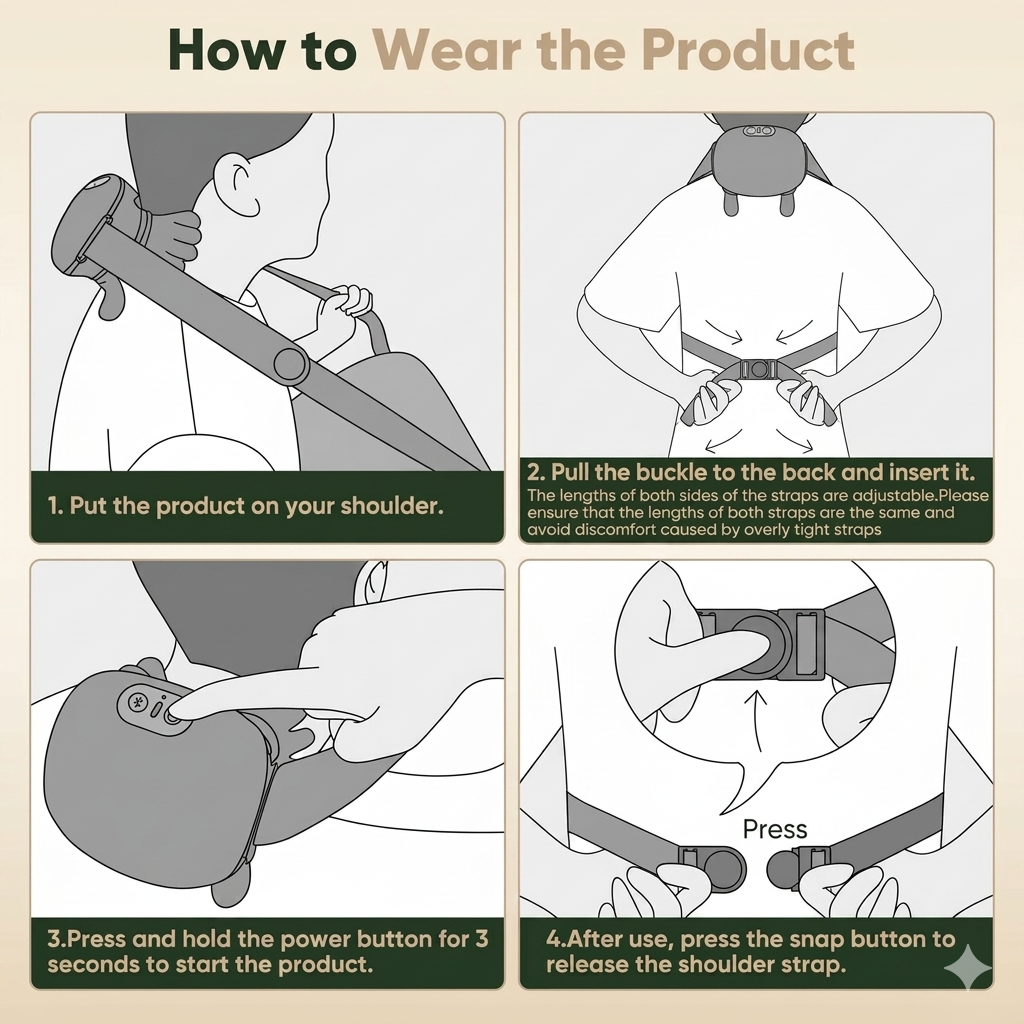 Human-Hand Grasping Neck & Shoulder Massager